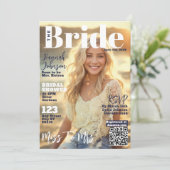ブライダルシャワーマガジンカバー 招待状 (スタンド正面)