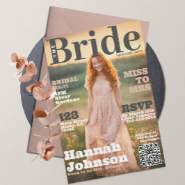 ブライダルシャワーマガジンカバー 招待状