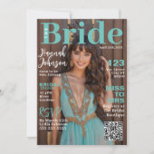 ブライダルシャワーマガジンカバー 招待状 (正面)
