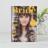 ブライダルシャワーマガジンカバー 招待状 (スタンド正面)