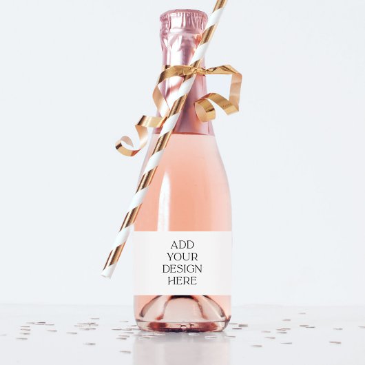 ブライダルシャワーミニきらめくワインラベル |ベビー書 スパークリングワインラベル