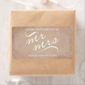 ブライダルシャワーミニシャンパンラベルピンク ラベル (インサイチュ)