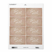 ブライダルシャワーミニシャンパンラベルピンク ラベル (フルシート)