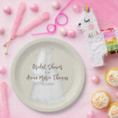 ブライダルシャワーミニマシンプルリスト結婚のドレス ペーパープレート (パーティー)