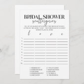 ブライダルシャワーミニマルスキャッタゴリズゲーム (正面/裏面)