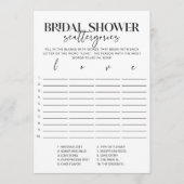 ブライダルシャワーミニマルスキャッタゴリズゲーム (正面)