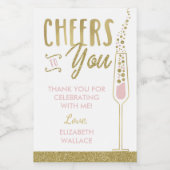 ブライダルシャワーミニワインボトルお気に入りラベル ワインラベル (シングルラベル)