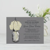 ブライダルシャワーメイソンジャールアジサイ 招待状 (スタンド正面)