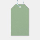 ブライダルシャワーメッセージカード水彩オレンジフラワー ギフトタグ (裏面)