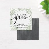 ブライダルシャワーメッセージカード、植物ラベルレットラブグロウ (デスク)