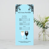 ブライダルシャワーメニューラックカード メニュー (スタンド正面)