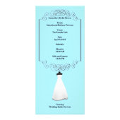 ブライダルシャワーメニューラックカード ラックカード (裏面)