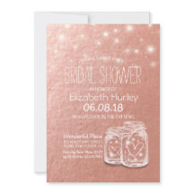 ブライダルシャワーメーソンジャースストリングライトバラ金ゴールドI