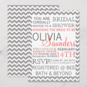 ブライダルシャワーモダン招待状 招待状 (正面/裏面)