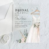 ブライダルシャワーモダン植物ユーカリ素朴ス アクリル招待状