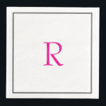 ブライダルシャワーモノグラム名ホットピンク結婚ズ<br><div class="desc">文字テンプレートでモノグラムのイニシャル可能にカスタマイズ!</div>