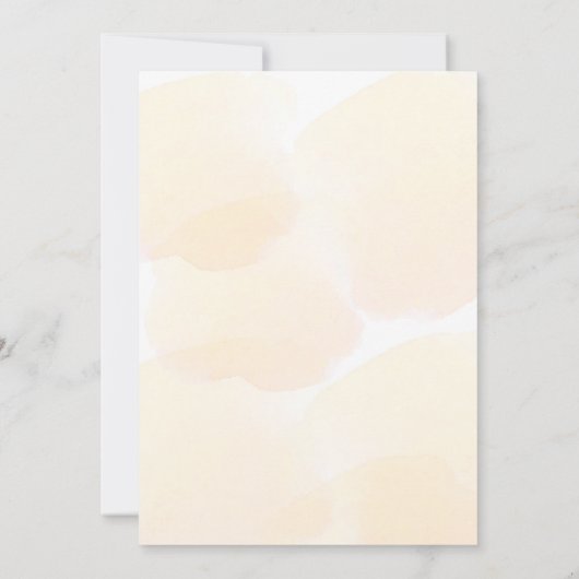 ブライダルシャワーユーカリグリッターゴールデン秋 招待状 (裏面)