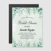 ブライダルシャワーユーカリプトゥスウッドランド マグネット招待状 (正面/裏面)