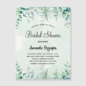 ブライダルシャワーユーカリプトゥスウッドランド マグネット招待状 (正面)