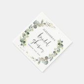 ブライダルシャワーユーカリプトゥス多肉植物 スタンダードカクテルナプキン (角)