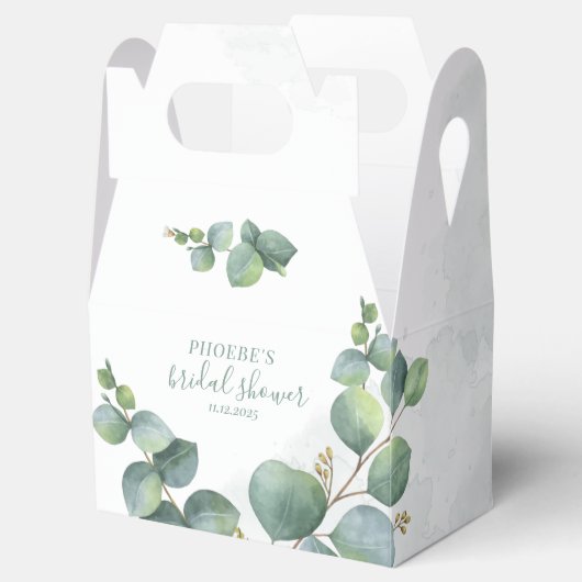 ブライダルシャワーユーカリ多糖植物学 フェイバーボックス (オープン)