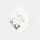 ブライダルシャワーユーカリ多肉植物 スタンダードカクテルナプキン (角)