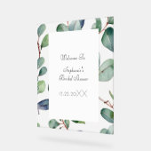 ブライダルシャワーユーカリ離れグリンクール結婚ズ アクリルサイン (傾斜)