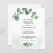 ブライダルシャワーユーカリ離れ招待状 (正面/裏面)