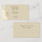 ブライダルシャワーラッフルチケット封入カード エンクロージャーカード (正面/裏面)