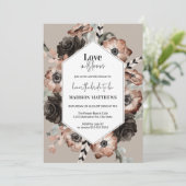 ブライダルシャワーラブ開花 招待状 (スタンド正面)