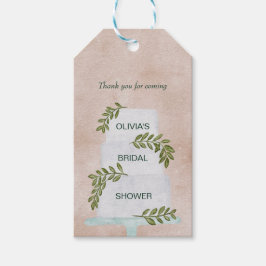 ブライダルシャワーラベル結婚のケーキお願い ギフトタグ