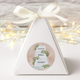 ブライダルシャワーラベル結婚のケーキ封筒用シール ラウンドシール