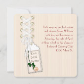 ブライダルシャワーラベル 招待状 (正面)