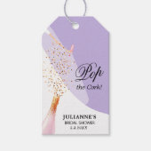 ブライダルシャワーラベンダーの好意 ギフトタグ (正面)