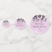 ブライダルシャワーラベンダーウォーターカラーフローラ コンフェッティ (正面)