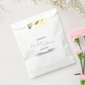 ブライダルシャワーラベンダーフラワーバンドルカスタム フェイバーバッグ (封をした状態)