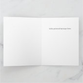 ブライダルシャワーラベンダーフローラ招待状 カード (内部)