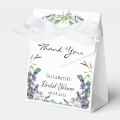 ブライダルシャワーラベンダーユーカリ感謝していユー フェイバーボックス (正面サイド)