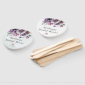 ブライダルシャワーラベンダー&グリーンフローラ ハンドファン (組立なし)