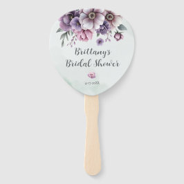 ブライダルシャワーラベンダー&グリーンフローラ ハンドファン