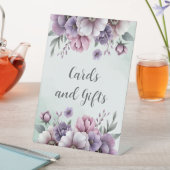 ブライダルシャワーラベンダー&グリーンフローラ 台座サイン (インサイチュ)