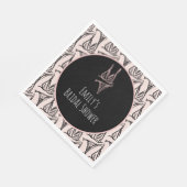 ブライダルシャワーランジェリーパーティーピンクパターン スタンダードランチョンナプキン (角)