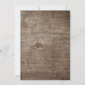 ブライダルシャワーランタン&ストリングウ素朴ンド 招待状 (裏面)