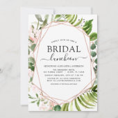 ブライダルシャワーランチョングリーンリーユーカリ 招待状 (正面)
