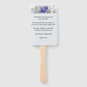 ブライダルシャワーランチョンファンセット ハンドファン (裏面)