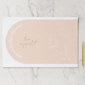 ブライダルシャワーランチョンマットレトロフローラ紙パッドA115 ペーパーパッド (インサイチュ)