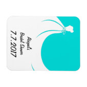 ブライダルシャワーリマインダーまたはキープサムマグネット マグネット (横)