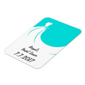 ブライダルシャワーリマインダーまたはキープサムマグネット マグネット (左側)