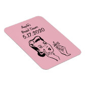 ブライダルシャワーリマインダーまたはキープサムマグネット マグネット (右側)