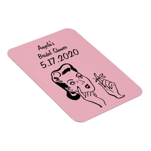 ブライダルシャワーリマインダーまたはキープサムマグネット マグネット (右側)